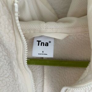 TNA Off-White Fleece Zip-Up